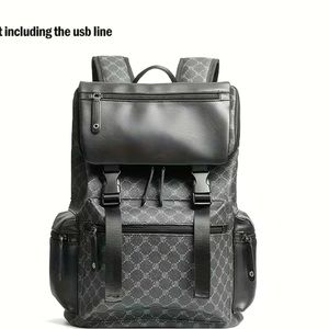PU Leather Large Capacity Travel Backpack
